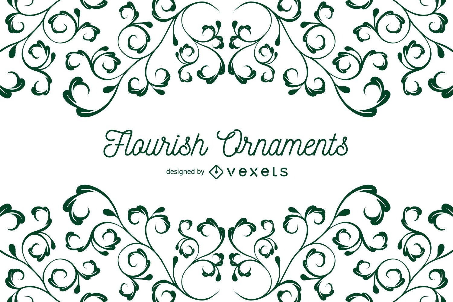 Flourish Ornaments Hintergrundrahmen