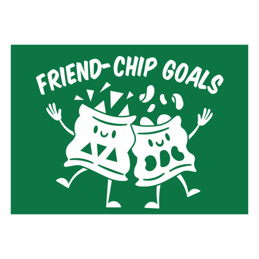 Friend-chip goals character PNG Design