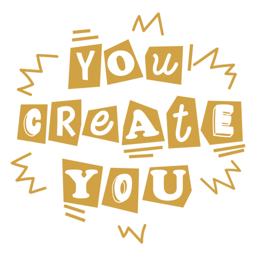 You create you quote PNG Design