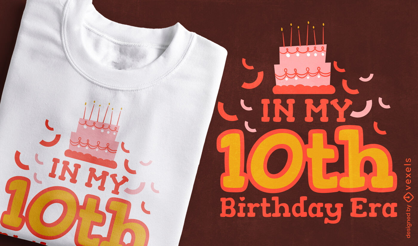 T-Shirt-Design zum 10. Geburtstag