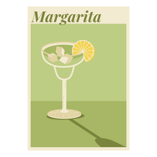 Design de pôster Margarita Desenho PNG