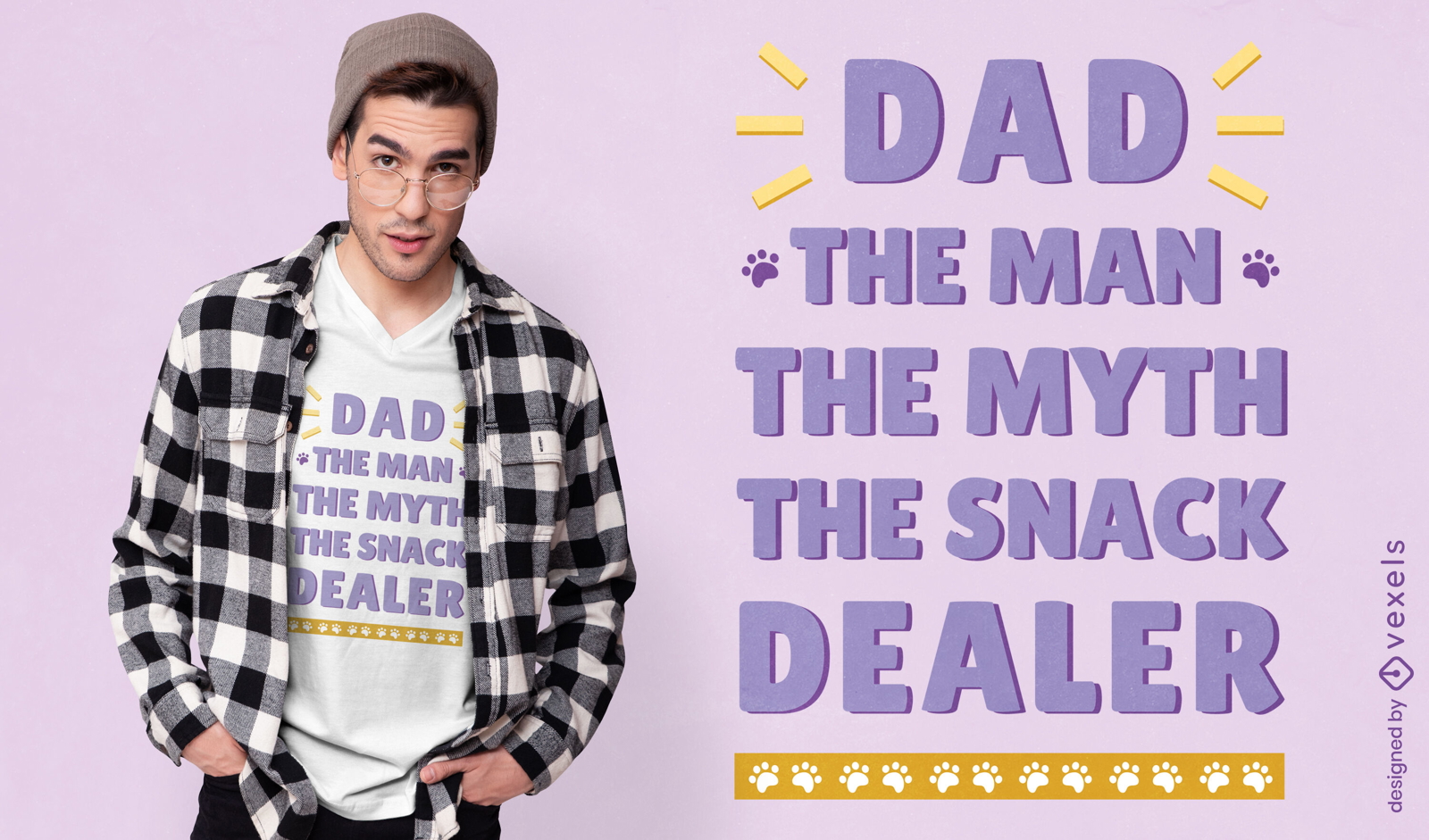 Dad snack dealer t-shirt design