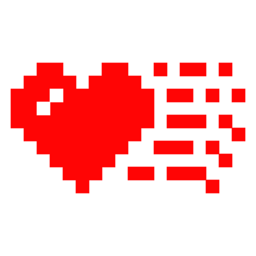 Romantic heart icon PNG Design