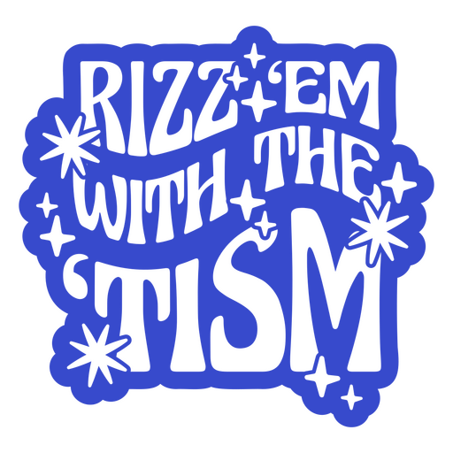 Rizzem with the tism PNG Design
