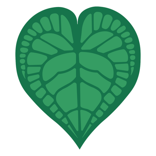 Von der Natur inspiriertes Herzblatt-Design PNG-Design