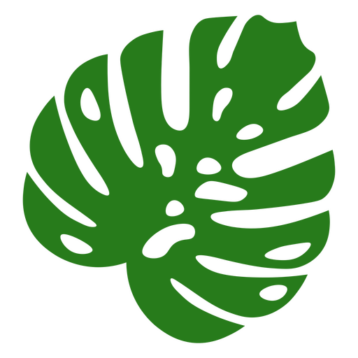 Diseño de hoja verde grande  Diseño PNG