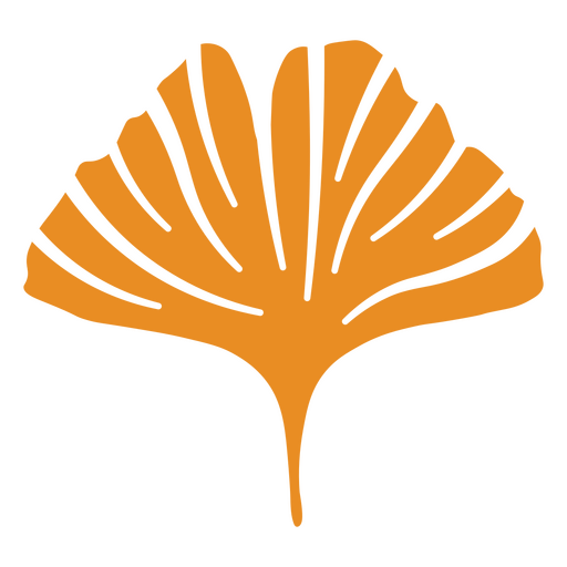 Diseño recortado de hoja de naranja Diseño PNG