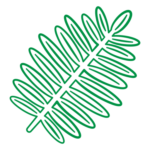 Design de planta com folhas verdes Desenho PNG