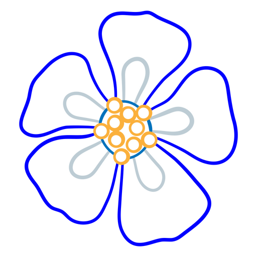 Hawaian flower design PNG Design