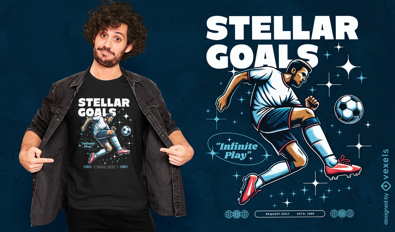 Stellar goals t-shirt design