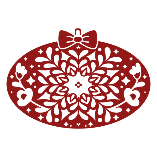 Design de mandala floral intrincado com laço Desenho PNG