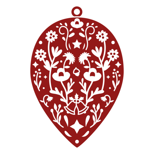 Intricate floral ornament cutout design PNG Design