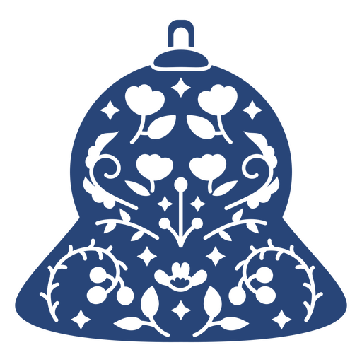 Diseño nostálgico de campana floral Diseño PNG