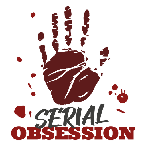 Serial obsession design PNG Design