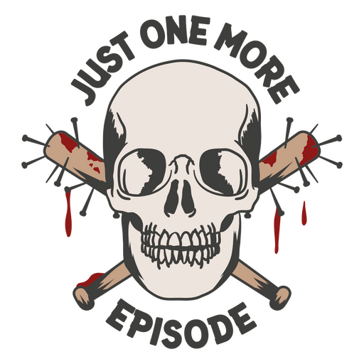 Just one more episode design PNG Design