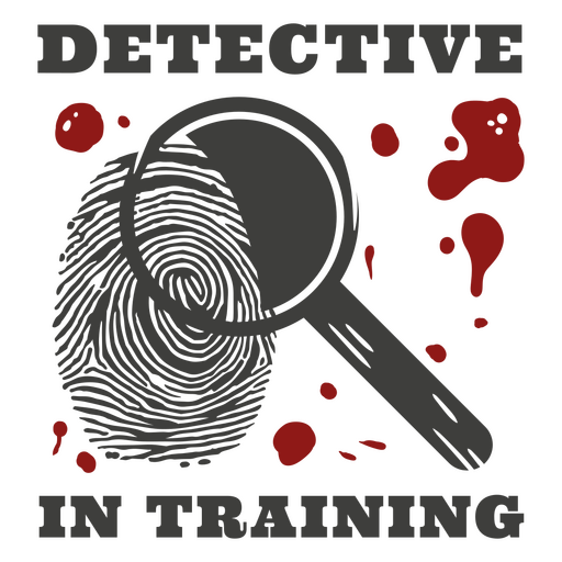 Detective in training design PNG Design