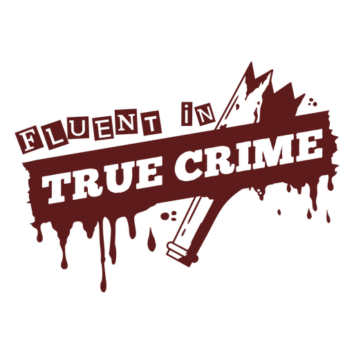 Fluent in true crime design PNG Design