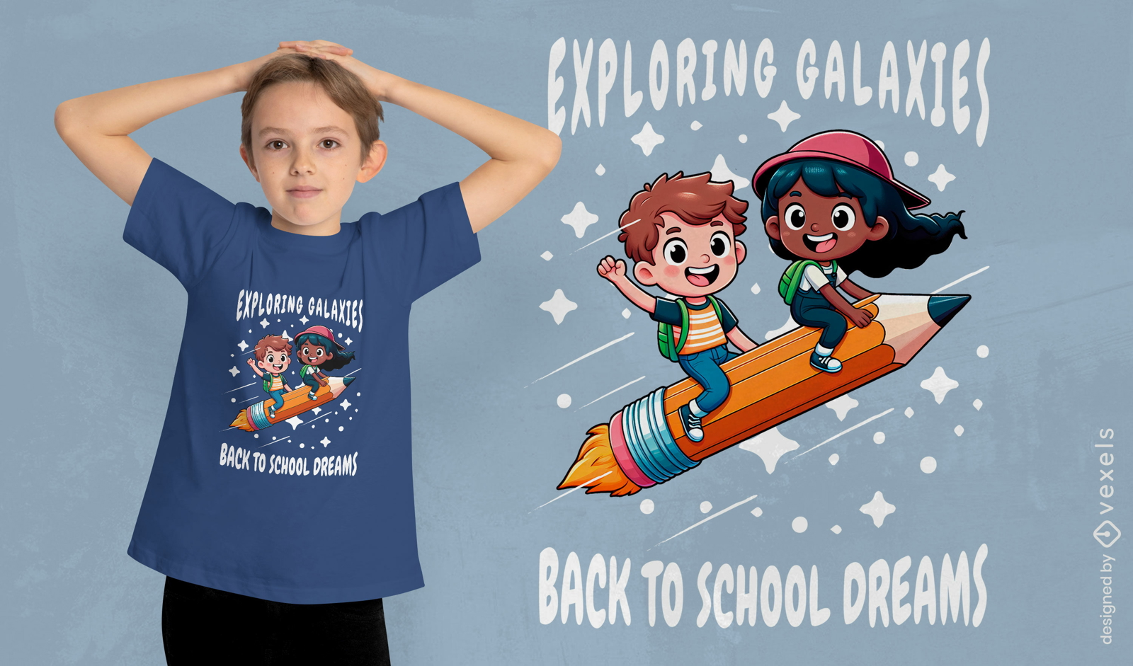 T-Shirt-Design für Träume vom Schulanfang