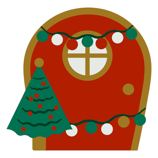 Design de porta de natal Desenho PNG