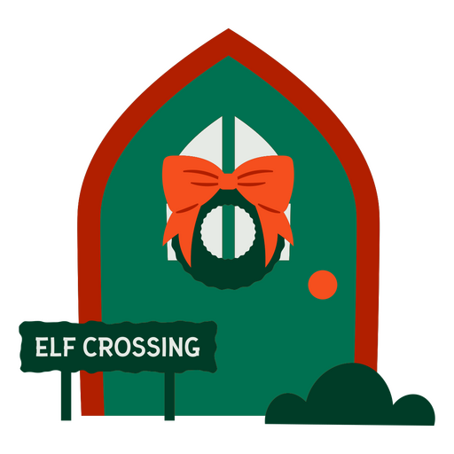 Elf crossing design PNG Design