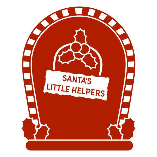 Santas kleine Helfer Design PNG-Design