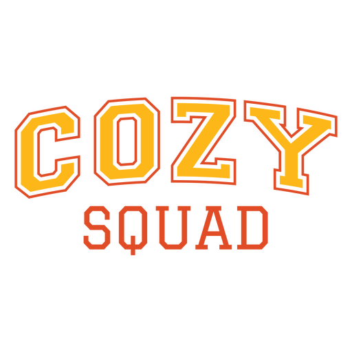 Bold typography cozy style graphic design PNG Design