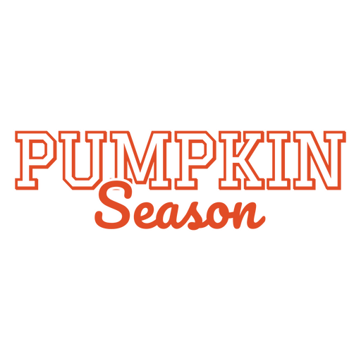 Fun pumpkin season typography design PNG Design