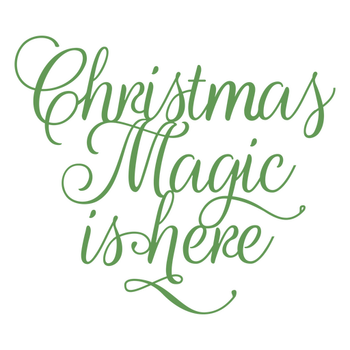 Christmas magic design PNG Design