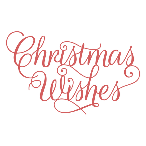 Christmas wishes lettering design PNG Design