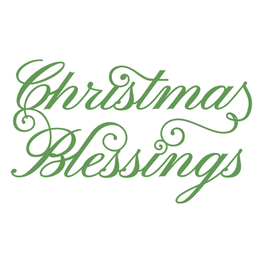 Christmas blessings design PNG Design