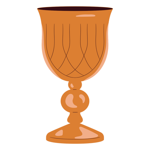 Orange vase design PNG Design