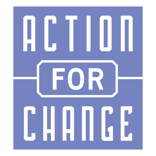 Impactful action for change graphic PNG Design