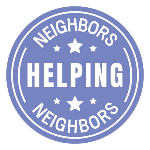 Neighbor helping neighbors t-shirt design PNG Design