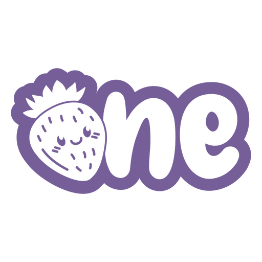 Purple one design PNG Design