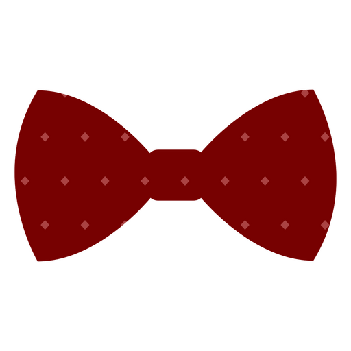 Design elegante de gravata borboleta com bolinhas Desenho PNG
