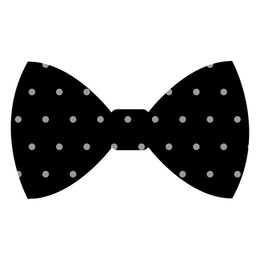 Design de gravata borboleta de bolinhas Desenho PNG