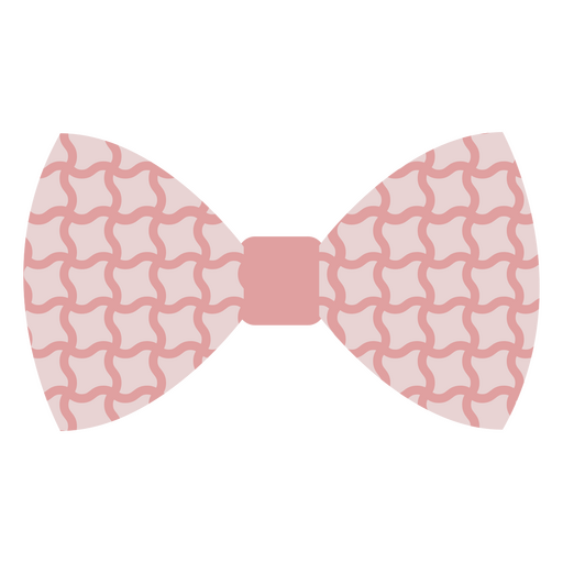 Diseño de pajarita rosa y blanca. Diseño PNG