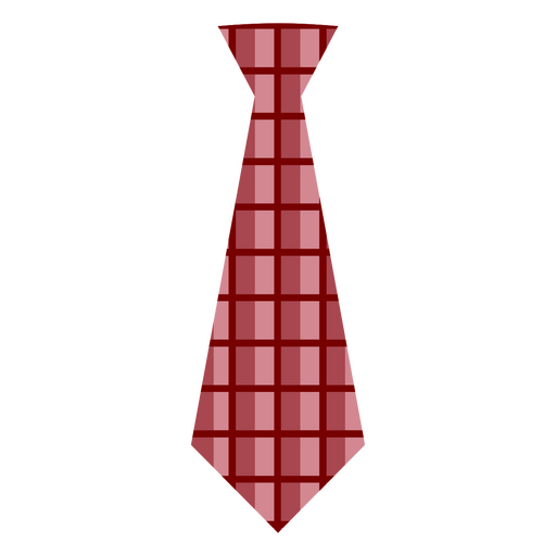 Diseño de corbata a cuadros rojos. Diseño PNG