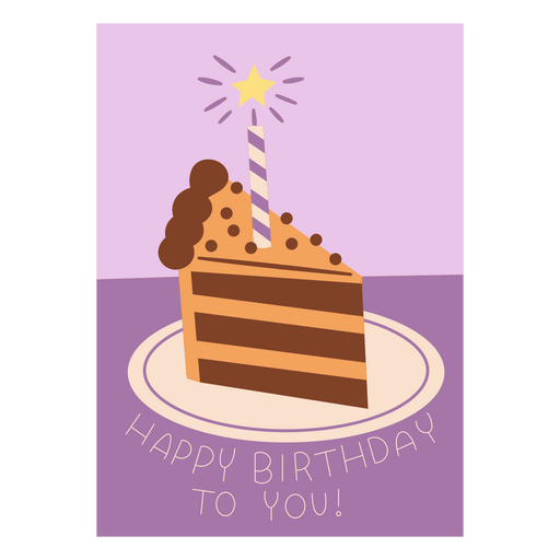 Happy birthday to you! design PNG Design