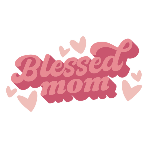 Diseño de mamá bendecida Diseño PNG