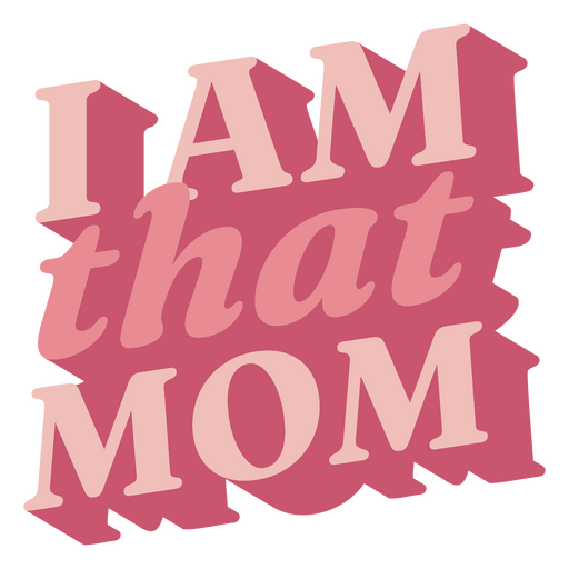 Diseño gráfico de camiseta con declaración de identidad de mamá audaz Diseño PNG