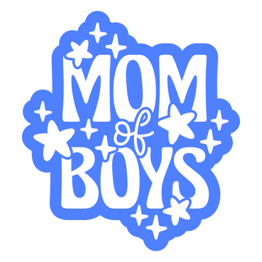 Mom of boys design PNG Design