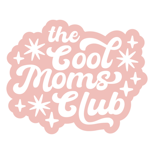 Das Logo-Design des Cool Moms Clubs PNG-Design