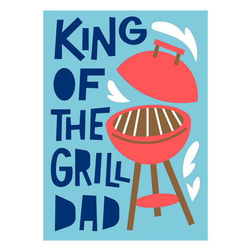 El rey del diseño de papá a la parrilla Diseño PNG