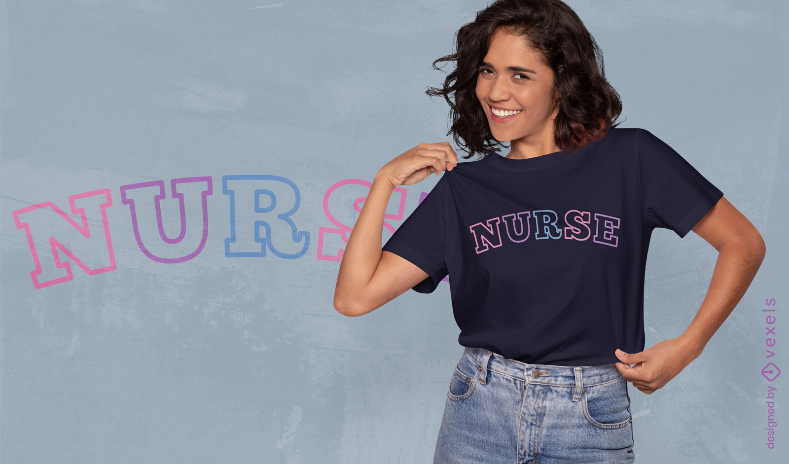 Nurse lettering quote t-shirt design