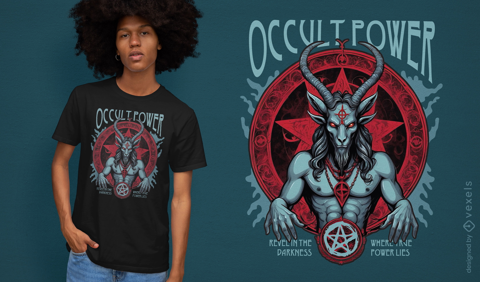 Diseño de camiseta de poder oculto.