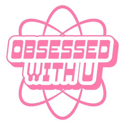 Diseño de obsesión lúdica con frase pegadiza. Diseño PNG