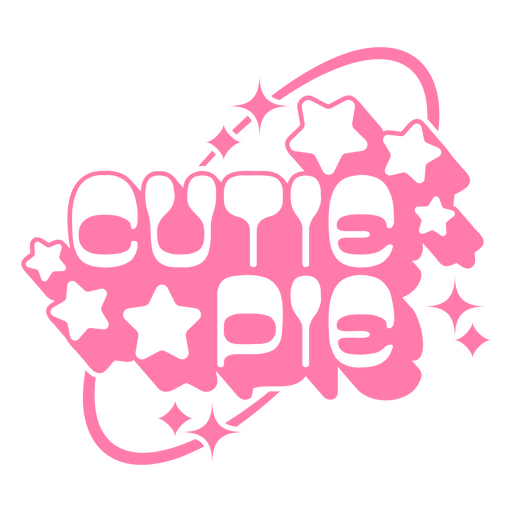 Design divertido e fofo de torta com estrelas Desenho PNG