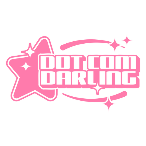 Pink star quote design  PNG Design