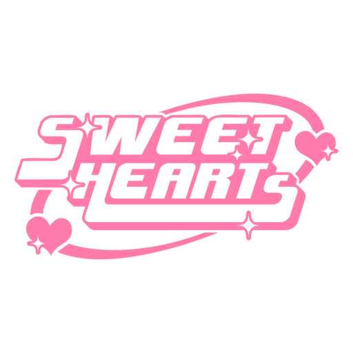 Playful sweet hearts graphic design PNG Design